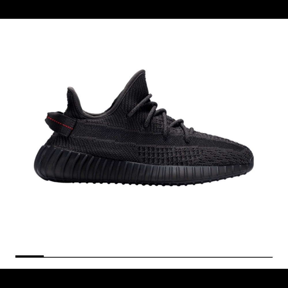 Adidas men Black reflective yeezys